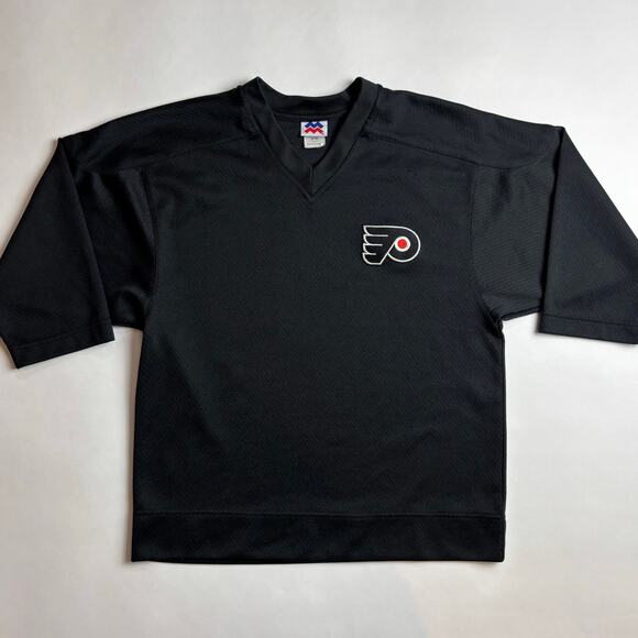 Vintage Black Philadelphia Flyers Ice Hockey Jersey Womens Size Small 8/10 - Picture 1 of 9